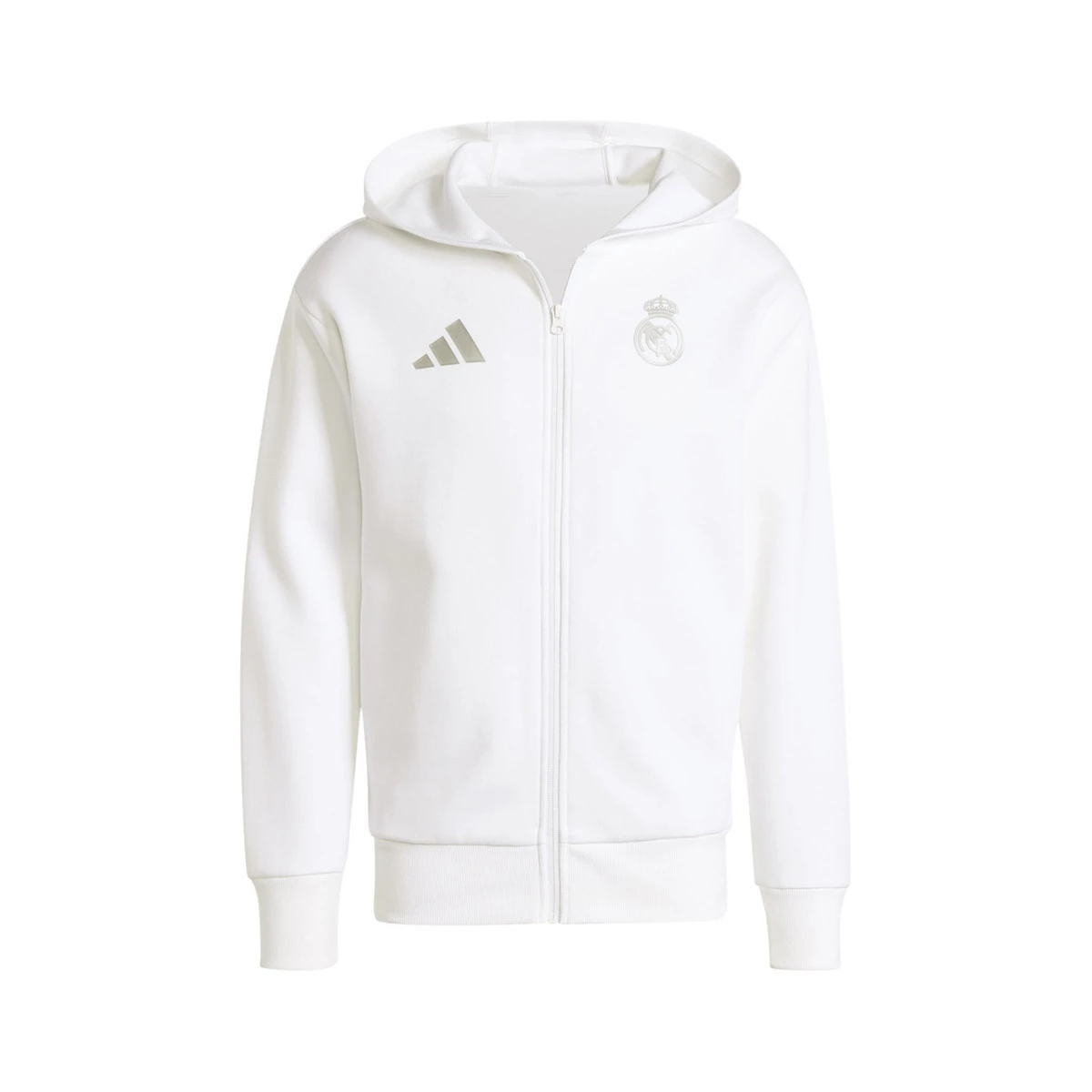 Adidas Real Madrid mikina / bunda biela pánska