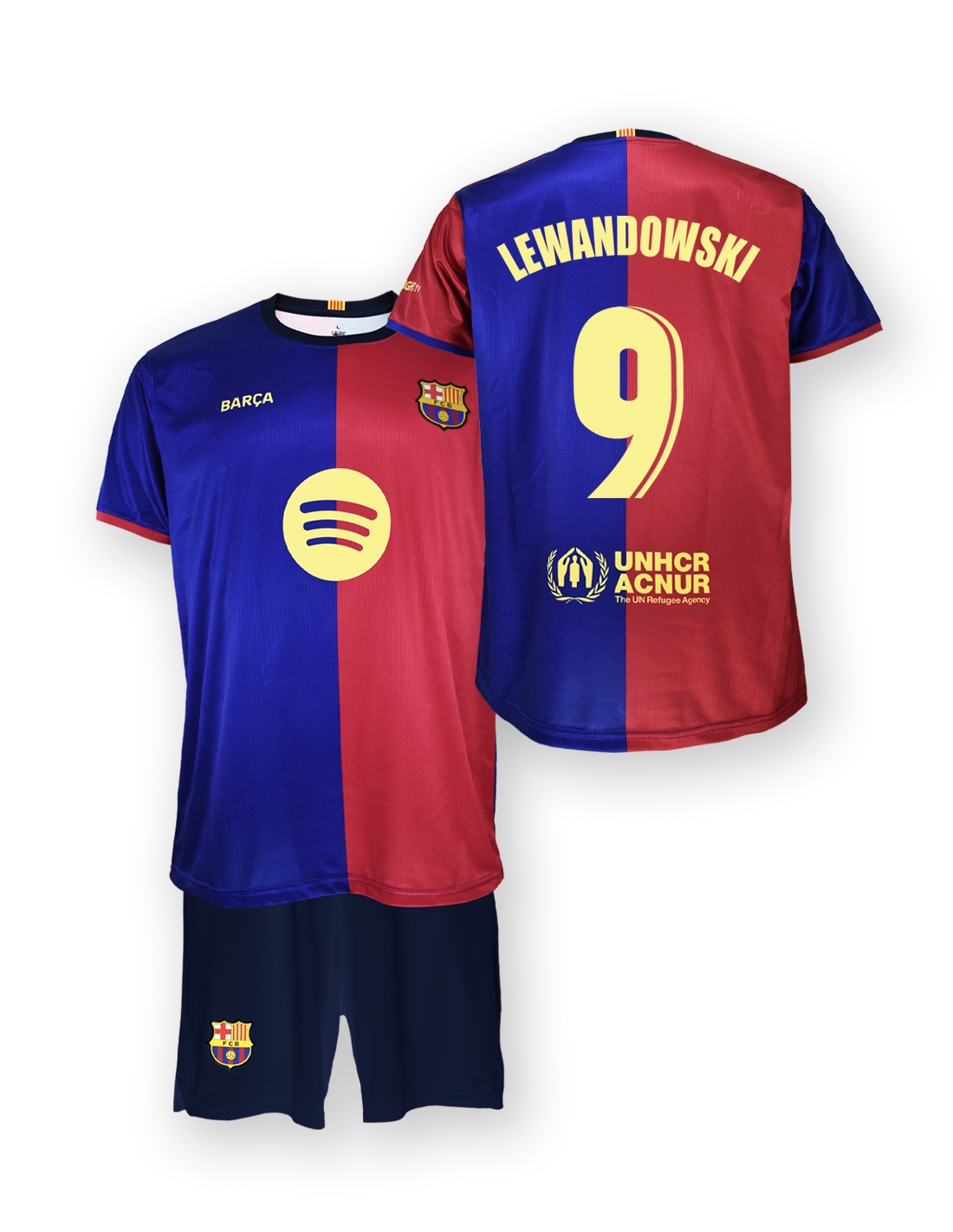 FC Barcelona Robert LEWANDOWSKI set detský - dres + kraťasy (2024-2025) domáci - oficiálna replika