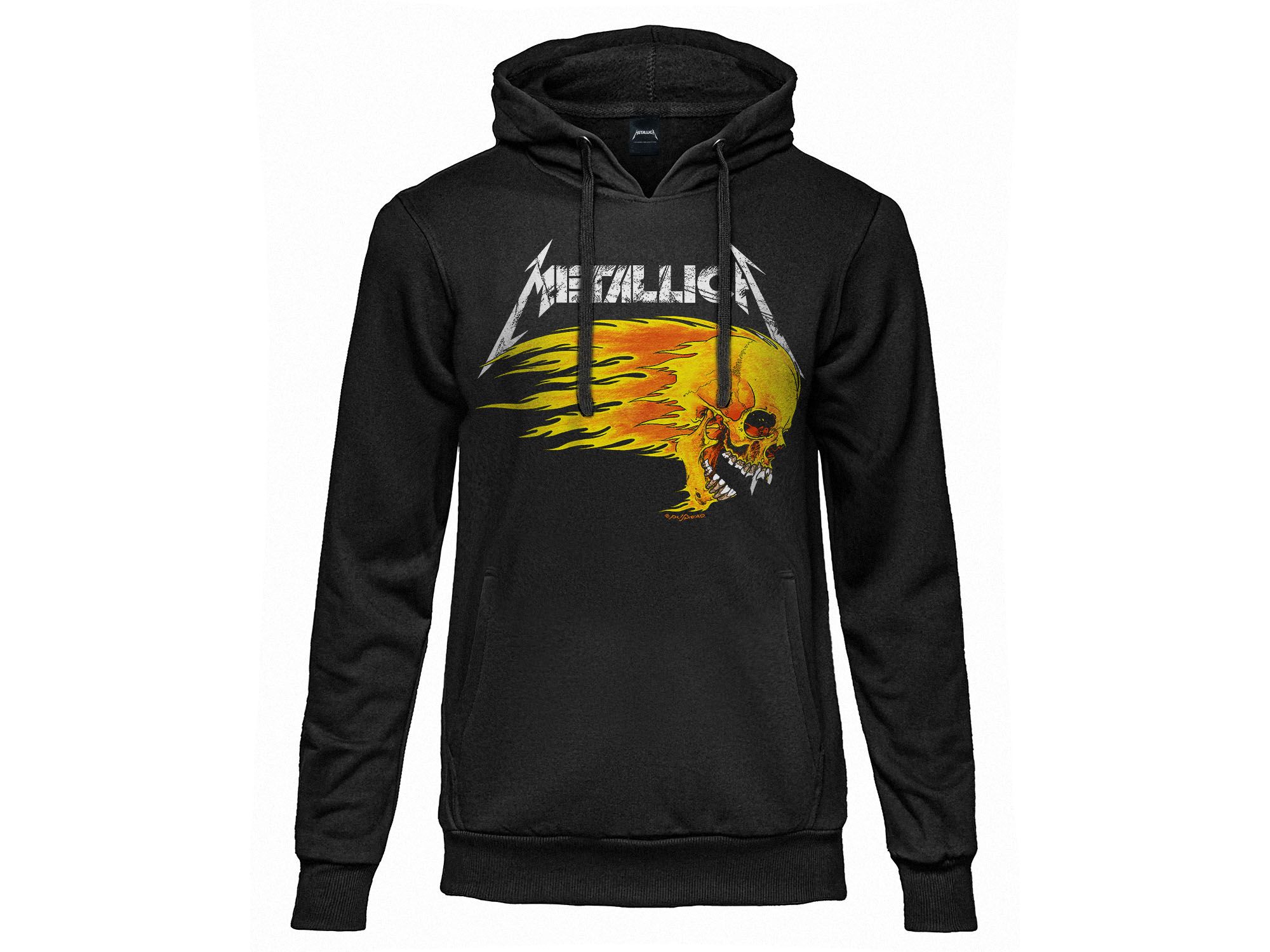 Metallica Flaming Skull mikina čierna pánska