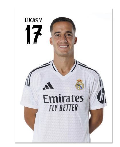 Real Madrid Lucas Vázquez pohľadnica 