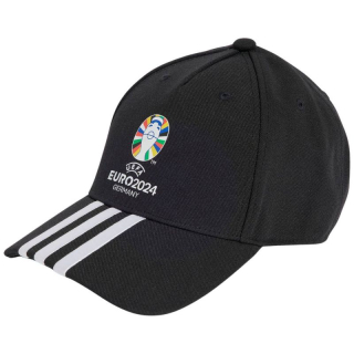 Adidas UEFA EURO 2024 šiltovka čierna detská