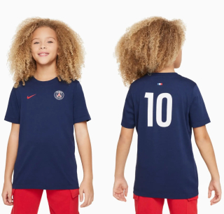 Nike Paris Saint Germain - PSG tričko s číslom 10 tmavomodré detské