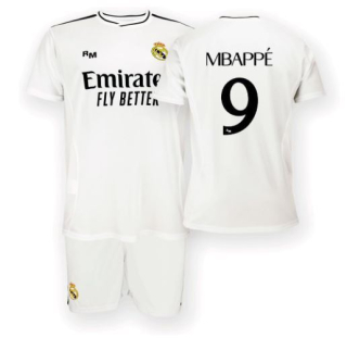 Real Madrid Kylian Mbappé set detský domáci - dres + kraťasy (2024-25) - oficiálna replika - SKLADOM