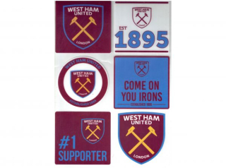 West Ham United FC set nálepiek na auto