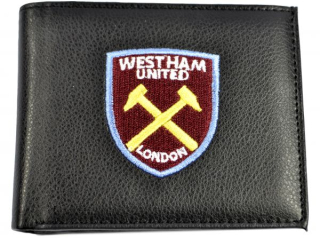 West Ham United FC kožená peňaženka čierna