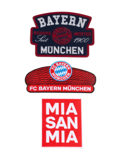 FC Bayern München - Bayern Mníchov sada nášiviek 3 ks