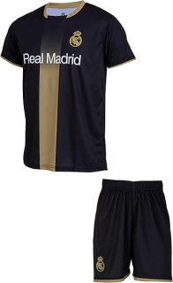 Real Madrid tréningový set čierny detský - dres + kraťasy